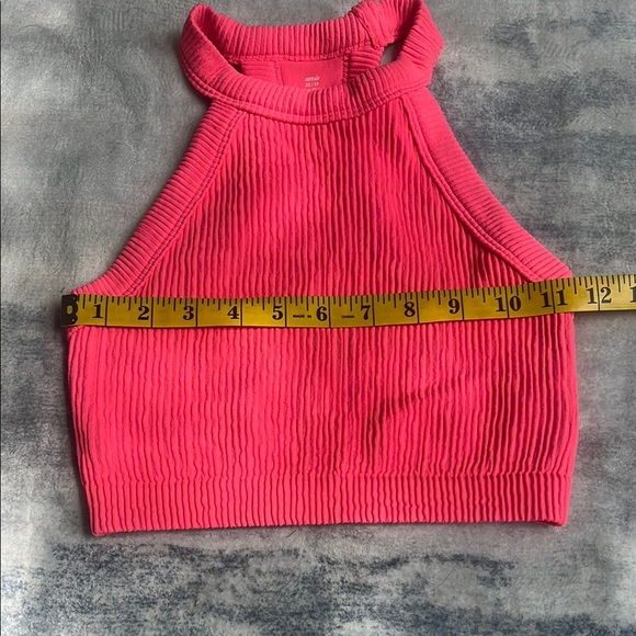 Aerie Pink Ribbed Sleeveless Crop Tank Top - Picture 4 of 6